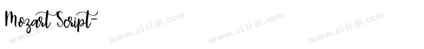 Mozart Script字体转换